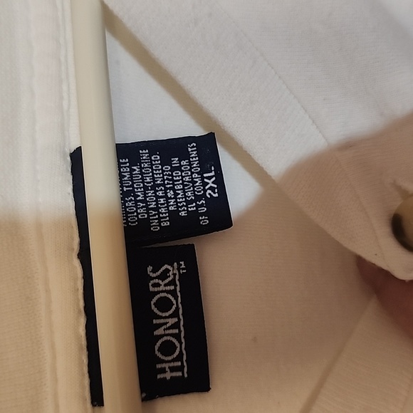 2xl long sleeve white henley - Picture 5 of 5